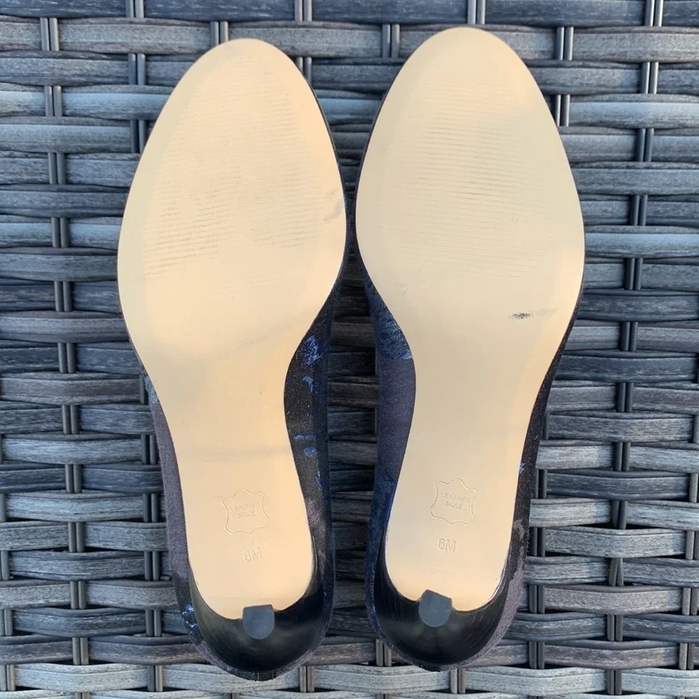 TALBOTS Mills Blue Multi Nori Pump